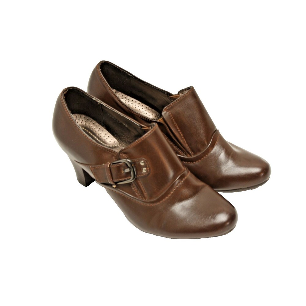 Pierre Dumas Womens Shoes Size 7.5 Flexibles Brown Heels